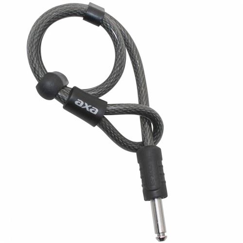 Antivol velo cable a boucle axa rls pour fer a cheval plug diam 10mm l1.15m