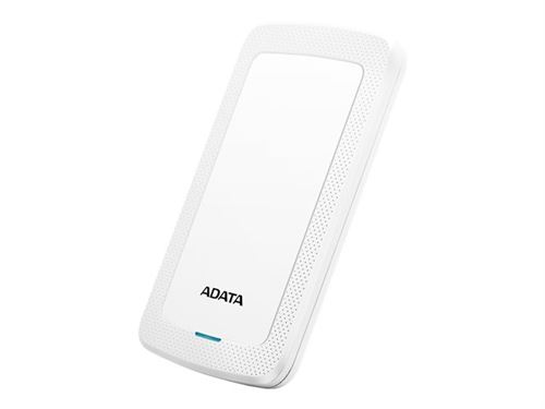 ADATA HV300 - Disque dur - 1 To - externe (portable) - USB 3.1 - AES 256 bits - blanc