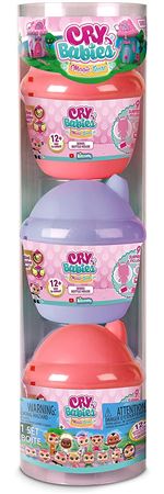 Pack de 3 capsules avec figurines IMC Toys Cry Babies Magic Tears