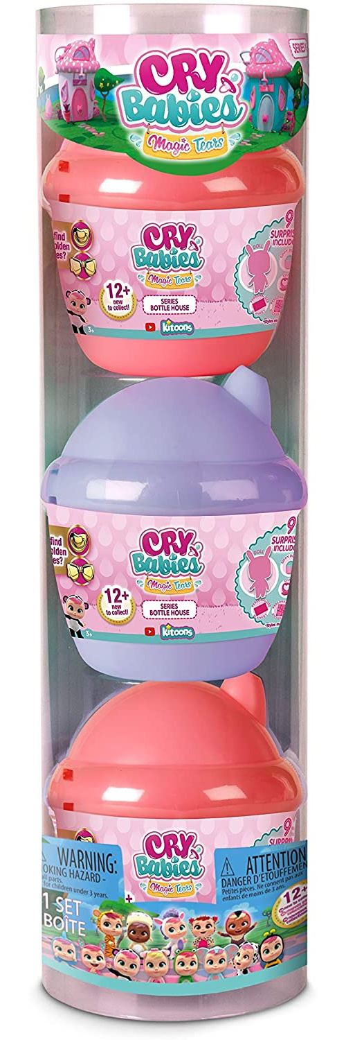Pack de 3 capsules avec figurines IMC Toys Cry Babies Magic Tears