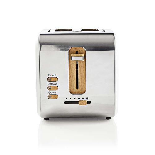 Nedis Blanc - Grille-Pain - 2 Tranche - 2 Emplacements
