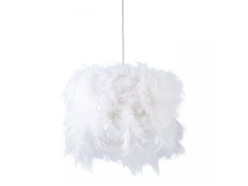 BOBOCHIC Suspension en plumes ILLARIA Blanc