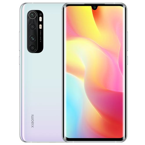 Smartphone Mi Note 10 Lite Global Version 6.47 64MP Quad Camera Glacier White