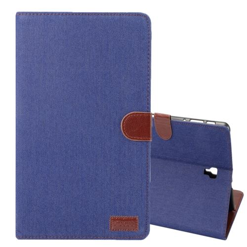 Galaxy Tab S4 10.5 / T830 Housse Etui Cuir Pu Texture Tissus Bleu Als88961