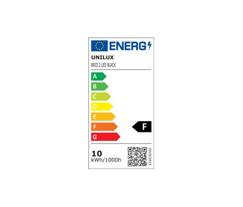 unilux unilux lampe de bureau led brio 2.0, noir noir