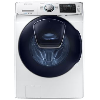 Samsung WF16J6500EW - Machine à laver - largeur : 68.6 cm - profondeur : 87 cm - hauteur : 98.4 cm - chargement frontal - 126.5 litres - 16 kg - 1200 tours/min - blanc/bleu - 1