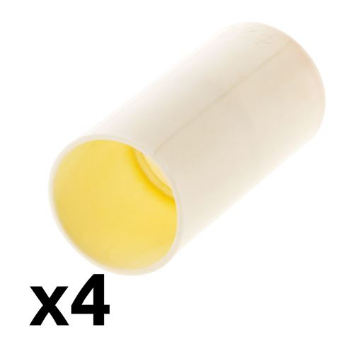 Lot de 4 manchons IRL Ø20mm Blanc