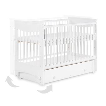 Klups Luna Lit Bebe A Bascule Avec Sommier Reglable Tiroir De Rangement Lit Pour Enfant Achat Prix Fnac