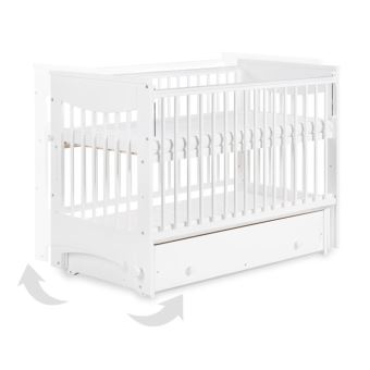 265 Sur Luna Lit Bebe A Bascule Avec Sommier Reglable Tiroir De Rangement Lit Pour Enfant Achat Prix Fnac