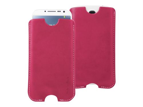 Muvit Made in Paris Winner Universal Pocket xl - Etui voor mobiele telefoon - polyurethaan - fucsia - voor Samsung Galaxy S III, S4