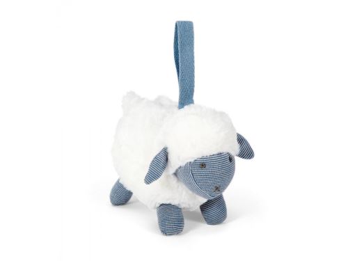 Mamas and Papas - Soft Toy - Chime Sheep Blue Welcome To The World