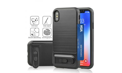 Coque Angibabe iPhone X renforcée coloris noir