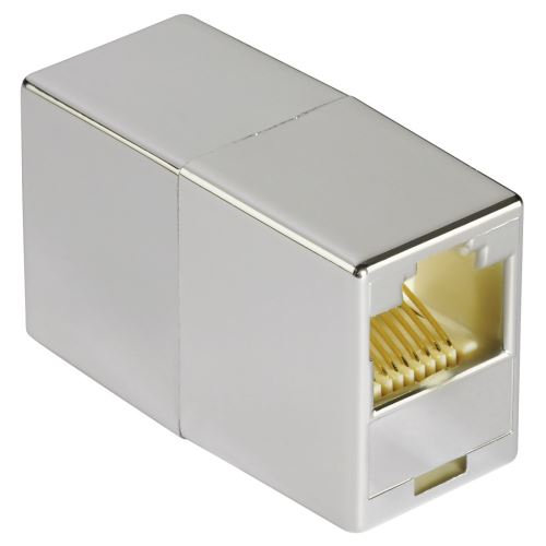Adaptateur réseau CAT-6, 2 fiches femelles modulaires 8p8c (RJ45)