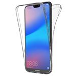 Coque Gel TPU Souple Novago Pour Huawei P20 Pro - Protection Anti-choc, Motif Fleur Blanche