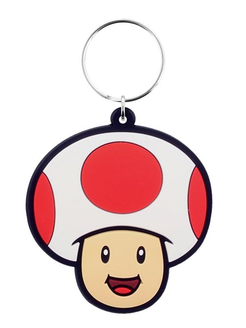Super Mario Porte-clés Toad en Caoutchouc 6 Cm Pyramid International - Image 3