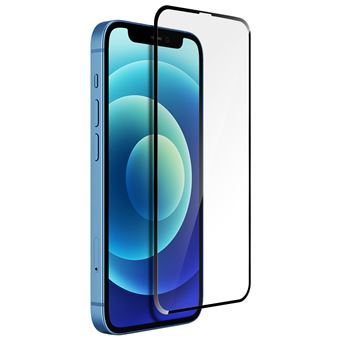 Film Pour iPhone 12 / 12 Pro Protection Verre Trempé Résistant 5D Full HD Noir - 1