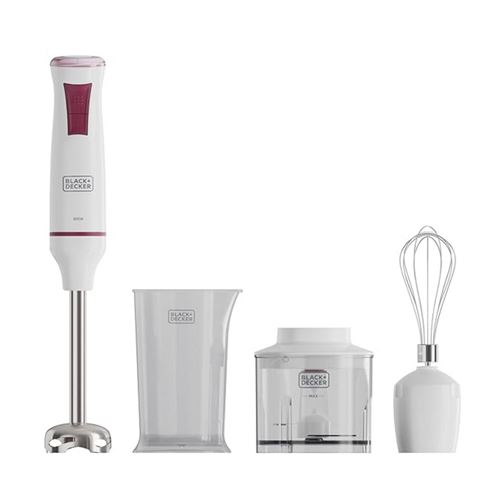 Black Decker Acier Inoxydable Mixeur Plongeant 600W Black+Decker Bxhba601e - Image 5