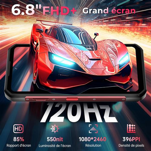 Smartphone Incassable OUKITEL WP56 - 16000mAh, 5G, 108MP, IP68 - Android 15 - Lampe Camping 1000LM