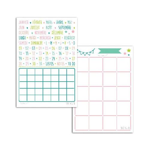 Pochoirs pour Bullet Agenda - Mois - Toga