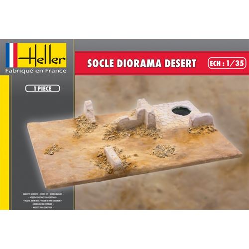 Heller Accessoire Diorama : Socle Dã©Cor Dã©Sert - Image 2