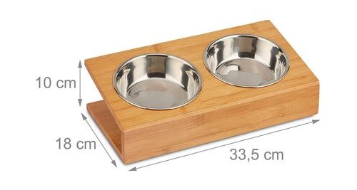 Meilleurs prix pour Gamelle chats petits chiens pour l'eau la nourriture écuelle inclinée helloshop26 13_0001256