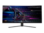 LC Power LC-M34-UWQHD-165-C - Écran LED - jeux - incurvé - 34" - 3440 x 1440 UWQHD @ 165 Hz - VA - 350 cd/m² - 3000:1 - HDR400 - 1 ms - 2xHDMI, 2xDisplayPort - noir
