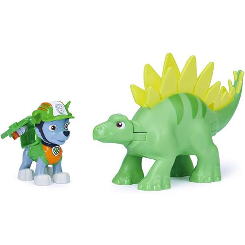Figurine-Spin Master 6060181/20129715 - Paw Patrol Dino Rescue Rocky et Dinosaure