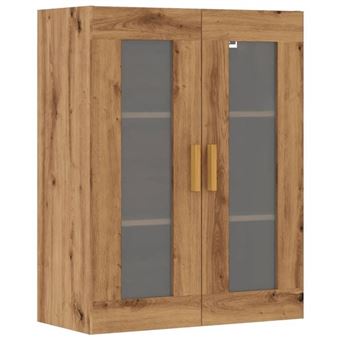 VidaXL Armoire Murale Suspendue Chêne Artisanal 34,5x34x90 Cm - Rangement Pratique Bois D'Ingénierie