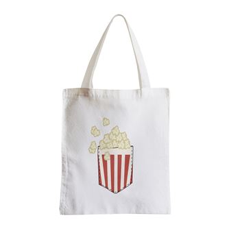 Grand sac pour shopping Poche surprise popcorn Sac de courses