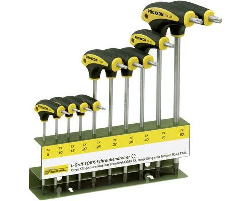 Proxxon Industrial 22652 L-Handle Security Torx Screwdriver Set - ...