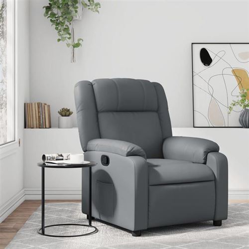 Non Communiqué Gris Vidaxl Fauteuil Réglable Similicuir