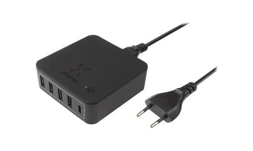 xtorm USB POWER HUB CUBE PRO XPD18W - Adaptateur secteur - 40 Watt - 2.4 A - PD, QC 3.0 - 5 connecteurs de sortie (USB, USB-C) - noir
