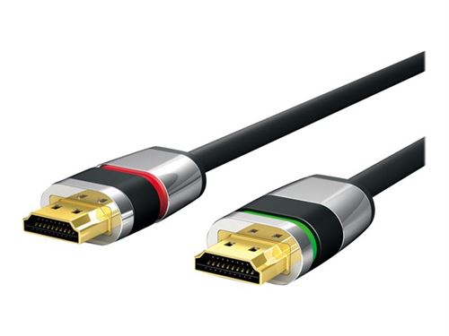 Purelink Ultimate ULS1000 - Câble HDMI avec Ethernet - HDMI mâle pour HDMI mâle - 7.5 m - triple blindage - noir - rond, support 4K