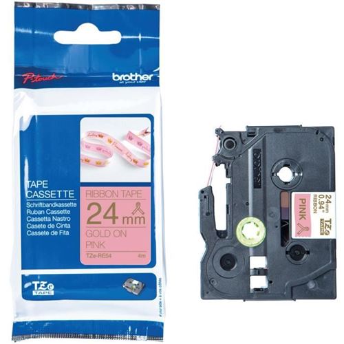 Ruban brother - tzere54 - 24mm or sur rose - qt 1 BRO4977766802000
