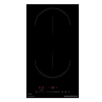 Table domino induction 30cm 2 feux 3500w noir Glem Gas GTI321BS - 1