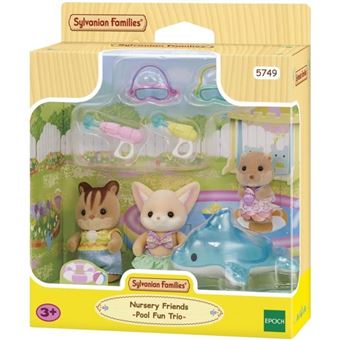 Sylvanian Families Le trio des bebes a la piscine - 5749