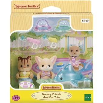 Sylvanian Families Le trio des bebes a la piscine - 5749