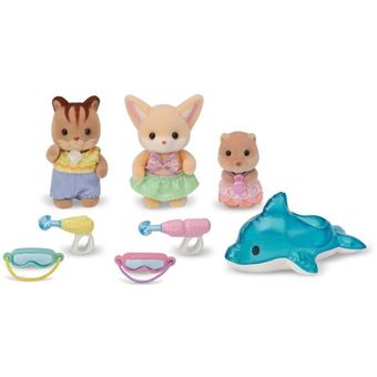 Sylvanian Families Le trio des bebes a la piscine - 5749