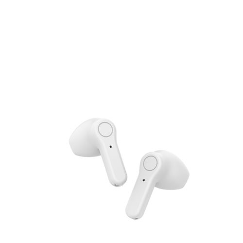 Ecouteurs sans fil bluetooth avec micro blanc - 3225