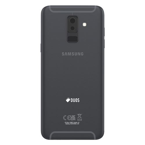 Non Communiqué Noir Cache Batterie Original Pour Galaxy A6 Plus Avec Adhésif Intégré Samsung