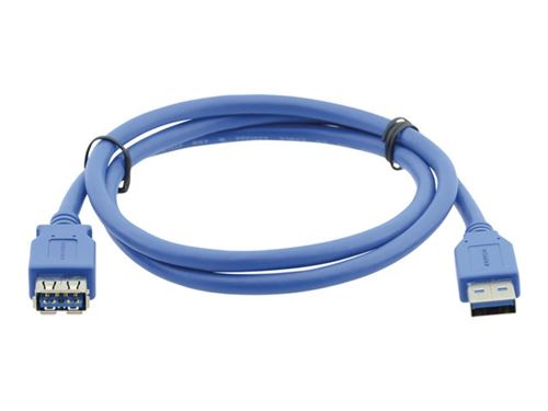 Kramer C-USB3/AAE Series C-USB3/AAE-6 - Rallonge de câble USB - USB type A (M) pour USB type A (F) - USB 3.0 - 1.83 m - moulé - bleu