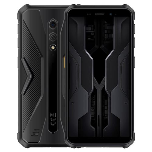 Smartphone Étanche IP68 4GB+64GB Android 13 Écran 5.45 Pouces Caméra 13MP Batterie 4860mAh Noir YONIS