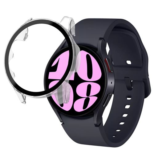 Coque compatible Samsung Galaxy Watch 6 40mm - Protection rigide étui transparent écran verre trempé Phonillico®