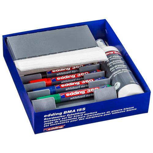 edding Jeu d'accessoires pour marqueurs de tableau blanc 27pcs BMA 15S