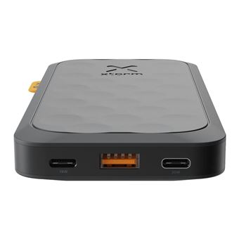 Batterie Externe 10000mAh 20W 2x USB-C plus USB Écran LED Design Compact Xtorm Noir