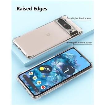 Coque Silicone Transparente Renforcée Pour Google Pixel 8 - Marque Little Boutik - Fabriqué En France