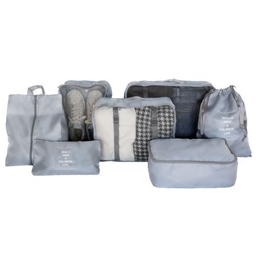 Packing cubes - Housses de rangement pour valises - Lot de 7 pièces - Organiseur  de bagage - Achat & prix