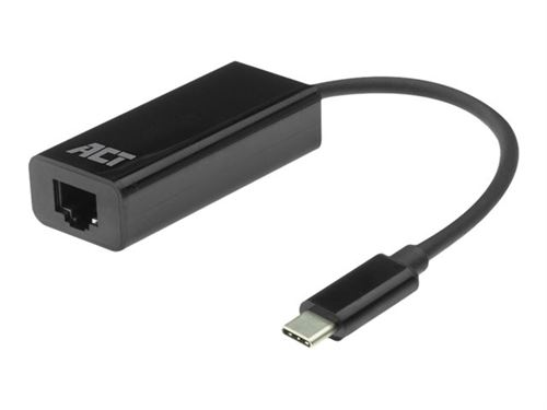 ACT - Adaptateur réseau - USB-C 3.2 Gen 1 - Gigabit Ethernet x 1 - noir