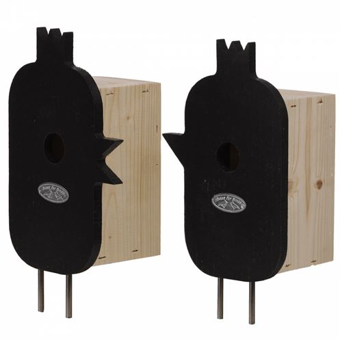 Nichoir Roitelet assortiment 2 pieces. pour oiseaux roitelet.