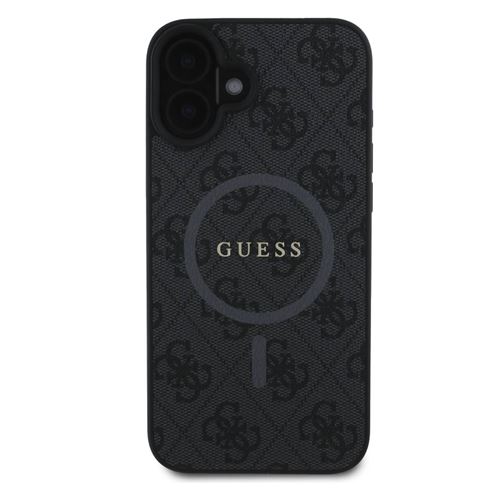Guess Noir Étui Pour Iphone 16 6.1 Étui Rigide 4G Ring Classic Logo Magsafe - Neuf - Image 4